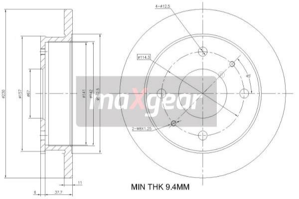 Disc frana 19-0932 MAXGEAR