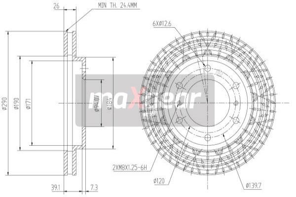 Disc frana 19-0948 MAXGEAR