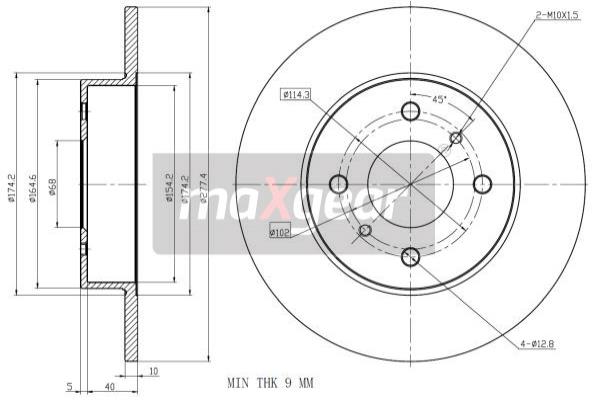 Disc frana 19-0959 MAXGEAR