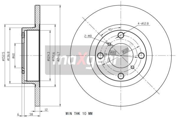 Disc frana 19-0961 MAXGEAR