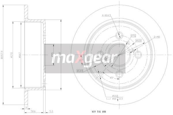 Disc frana 19-0962 MAXGEAR