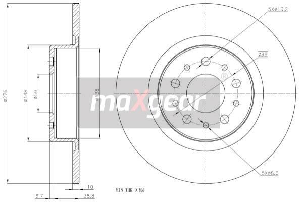 Disc frana 19-0992 MAXGEAR