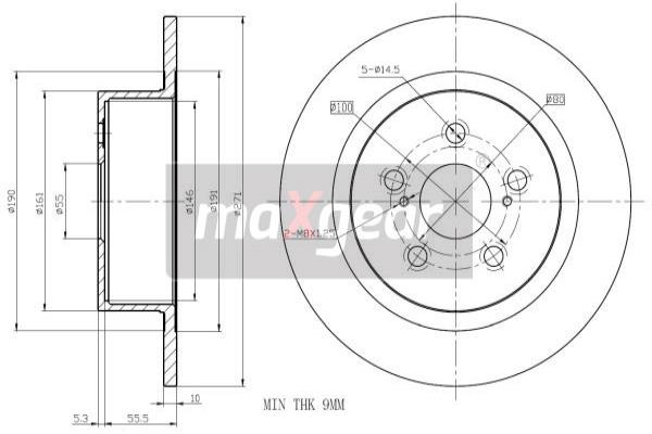 Disc frana 19-1013 MAXGEAR