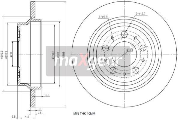 Disc frana 19-1022 MAXGEAR