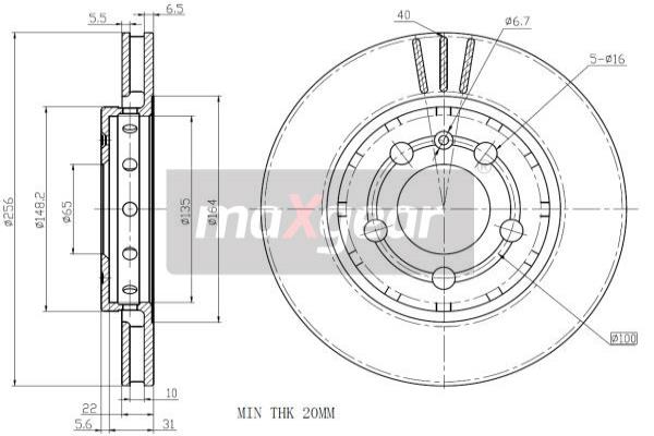 Disc frana 19-1027 MAXGEAR