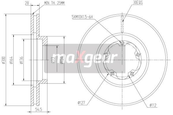 Disc frana 19-1047 MAXGEAR