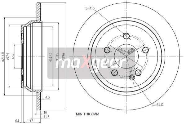 Disc frana 19-1056 MAXGEAR