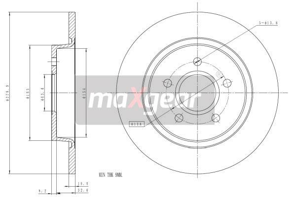 Disc frana 19-1205 MAXGEAR