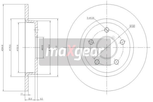 Disc frana 19-1226 MAXGEAR