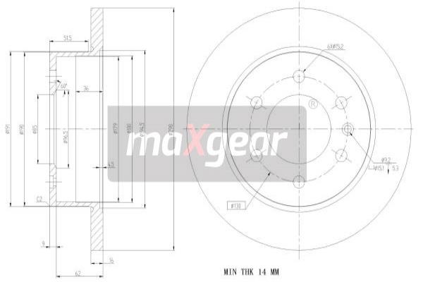 Disc frana 19-1235 MAXGEAR