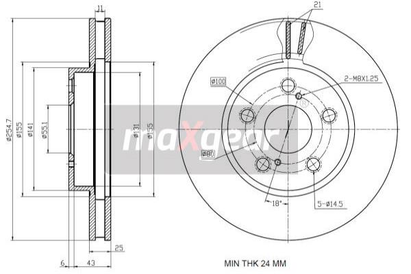 Disc frana 19-1243 MAXGEAR