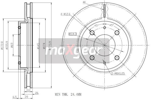 Disc frana 19-1269 MAXGEAR