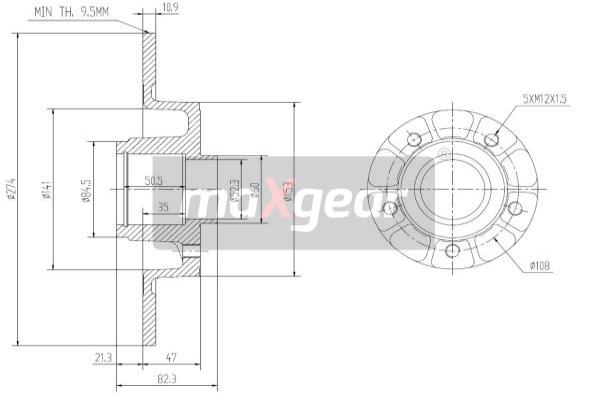 Disc frana 19-1276 MAXGEAR