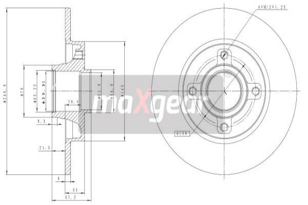 Disc frana 19-1277 MAXGEAR