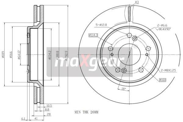 Disc frana 19-1284 MAXGEAR