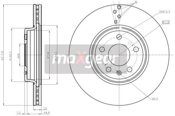 Disc frana 19-1287 MAXGEAR