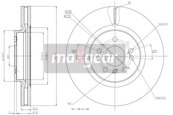 Disc frana 19-1328 MAXGEAR