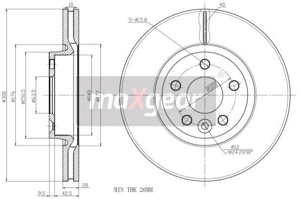 Disc frana 19-1332 MAXGEAR