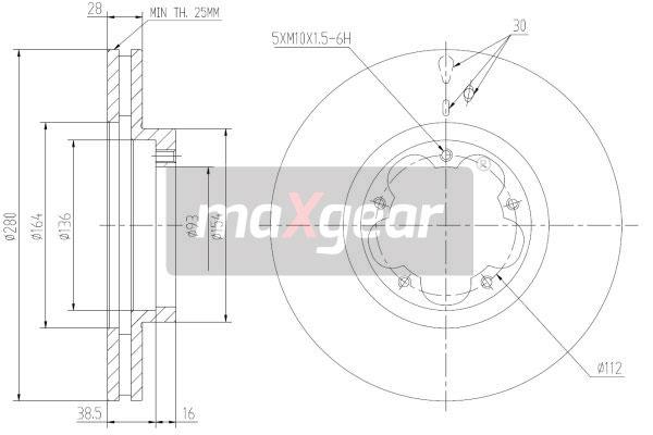 Disc frana 19-1333 MAXGEAR