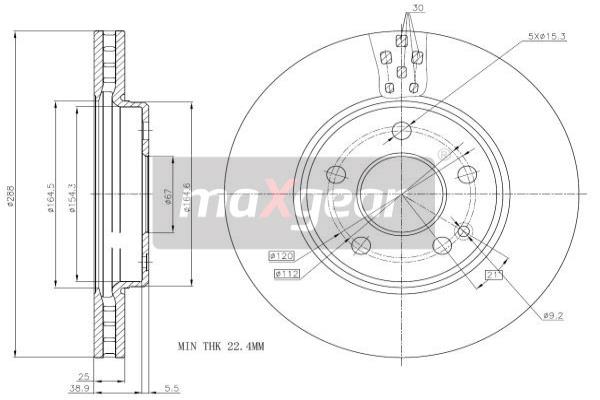 Disc frana 19-1796 MAXGEAR