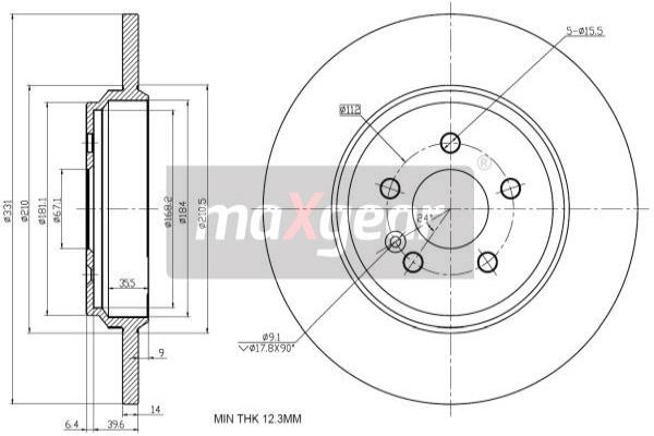 Disc frana 19-1798 MAXGEAR