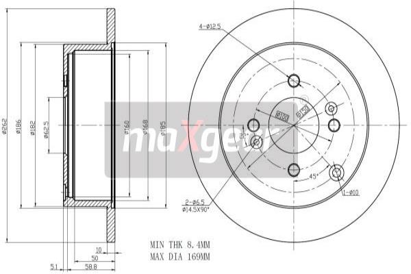 Disc frana 19-1842 MAXGEAR