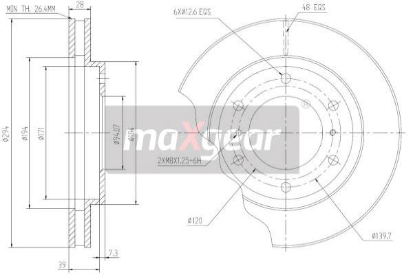 Disc frana 19-1858 MAXGEAR