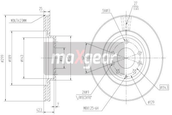 Disc frana 19-1859 MAXGEAR