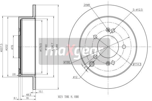 Disc frana 19-1860 MAXGEAR