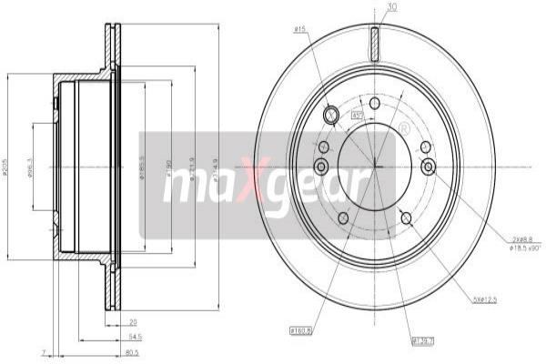 Disc frana 19-1865 MAXGEAR