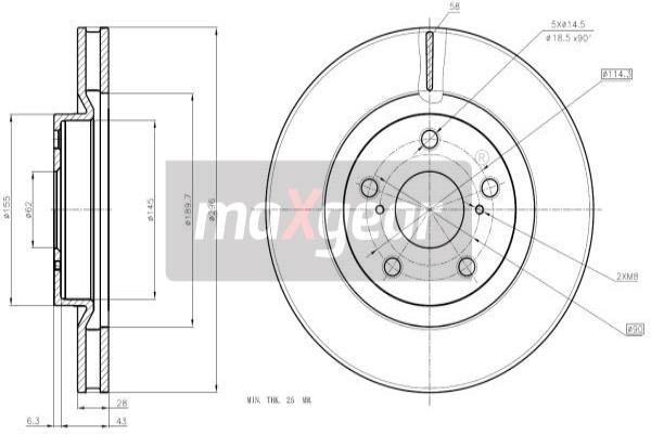 Disc frana 19-1866 MAXGEAR