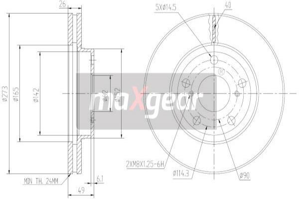 Disc frana 19-1867 MAXGEAR