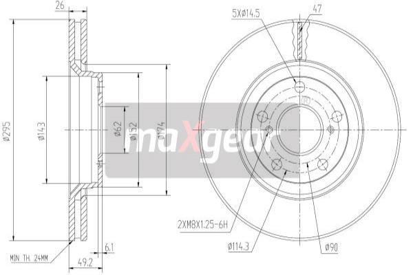 Disc frana 19-1868 MAXGEAR