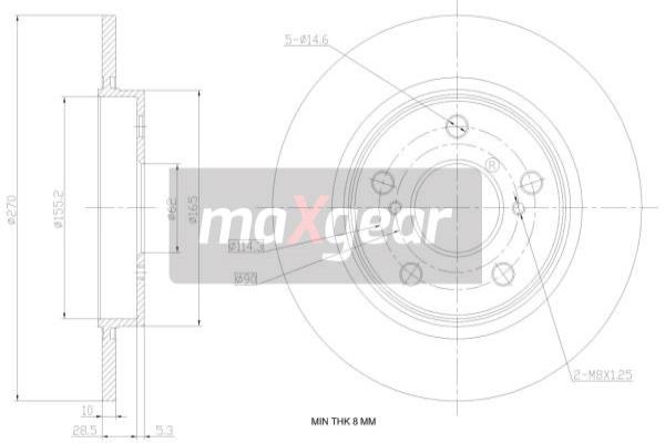 Disc frana 19-1869 MAXGEAR