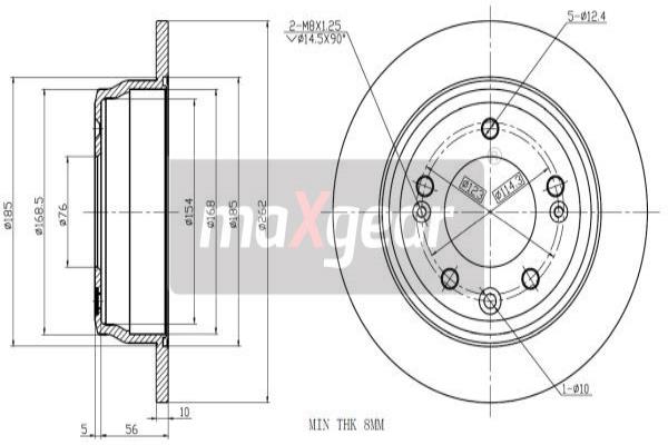 Disc frana 19-1879 MAXGEAR