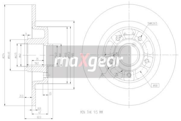 Disc frana 19-1904 MAXGEAR