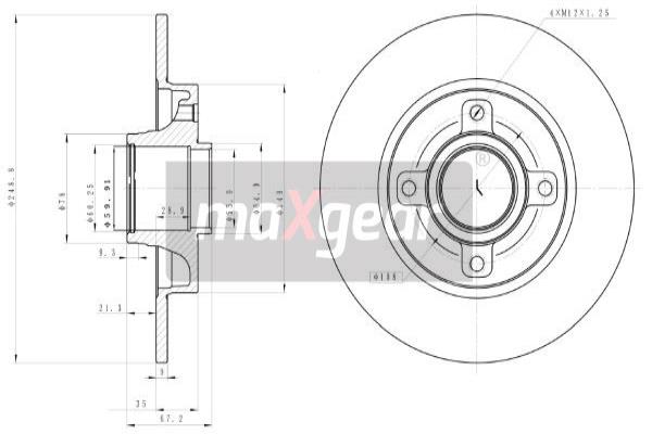 Disc frana 19-1909 MAXGEAR