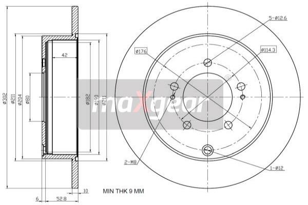 Disc frana 19-1933 MAXGEAR