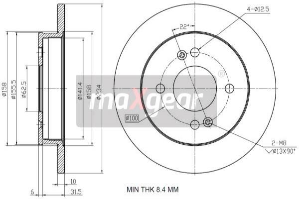 Disc frana 19-1938 MAXGEAR