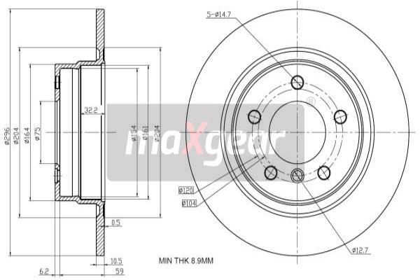 Disc frana 19-1939 MAXGEAR