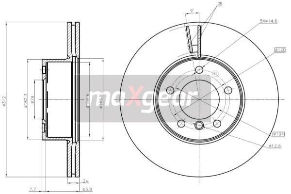 Disc frana 19-1941 MAXGEAR