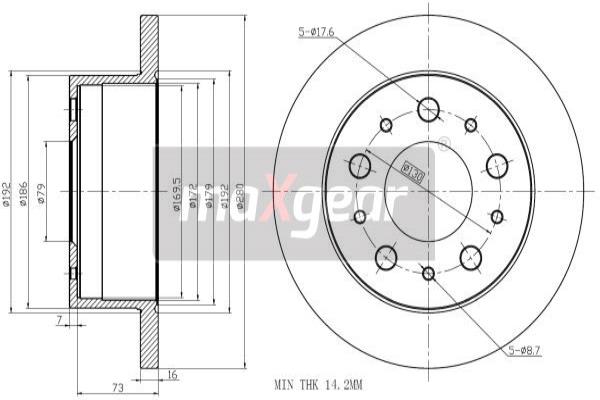 Disc frana 19-1944 MAXGEAR