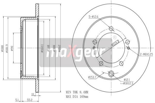 Disc frana 19-1948 MAXGEAR