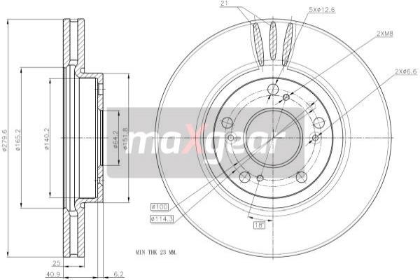 Disc frana 19-1951 MAXGEAR