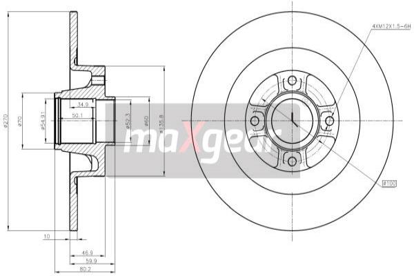 Disc frana 19-1968 MAXGEAR