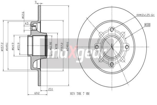 Disc frana 19-1971 MAXGEAR