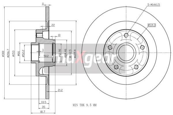 Disc frana 19-1976 MAXGEAR