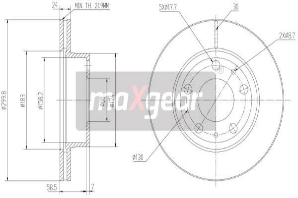 Disc frana 19-2006 MAXGEAR