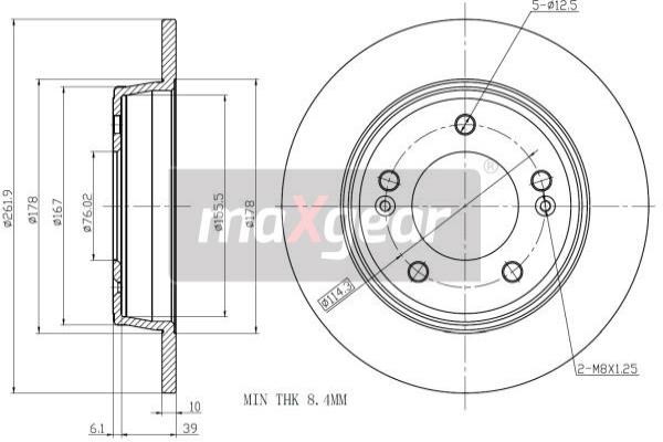 Disc frana 19-2224 MAXGEAR