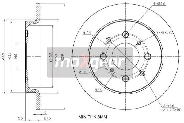 Disc frana 19-2228 MAXGEAR